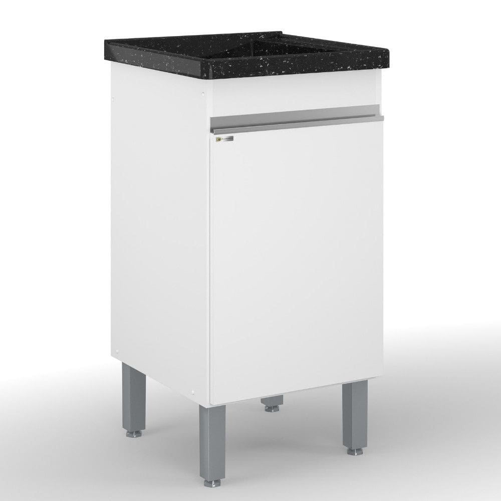 Balcao para Lavanderia 1 Porta 40,2cm com Tanque Amelia AJ Rorato