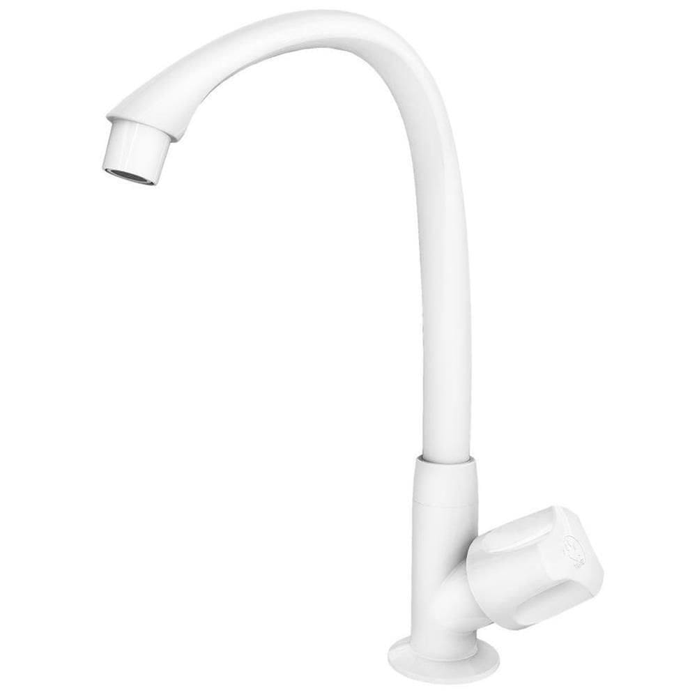 Torneira Para Cozinha Mesa Bica Alta Móvel Orbe 1-2 Branca 300000461 Tigre Torneira Cozmalta Mov
