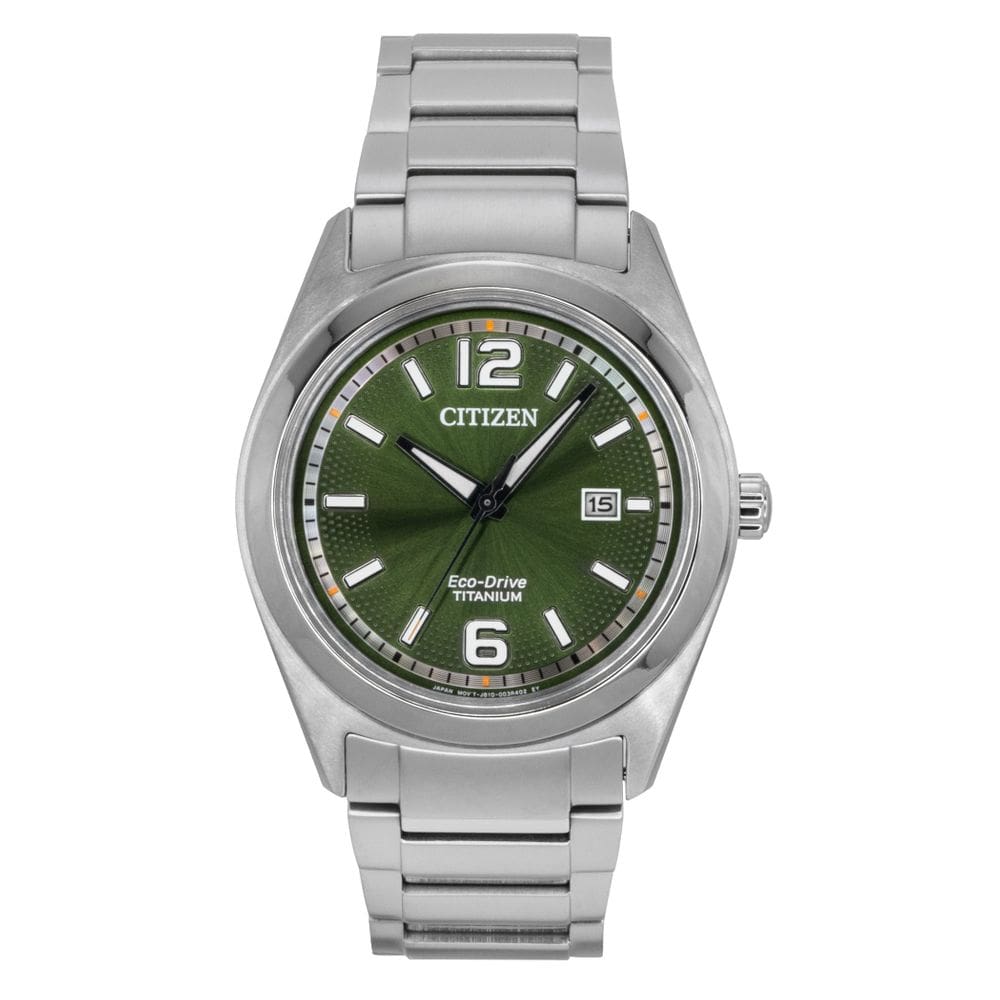 Relógio Citizen Eco-Drive Super Titanium Green Dial AW1641-81X