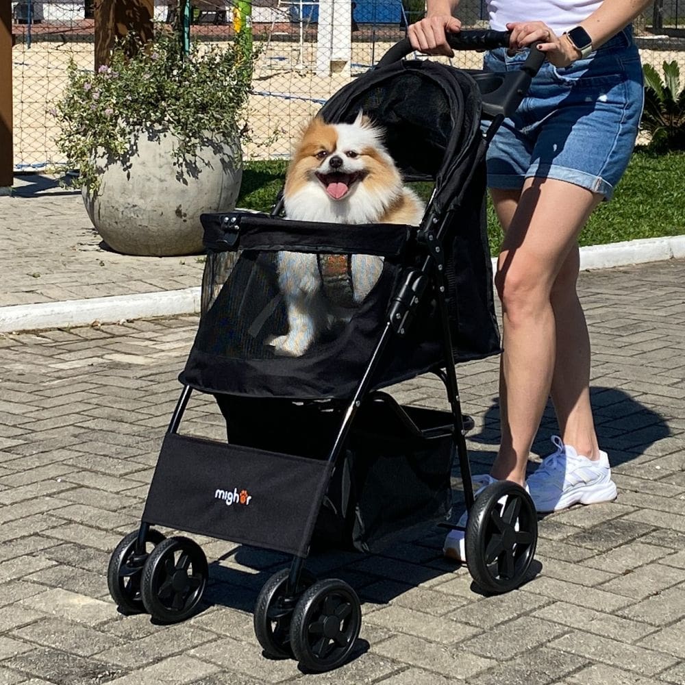 Carrinho de passeio para Pet, animal de estimação, cachorro, cão, gato de pequeno porte até 15 Kg