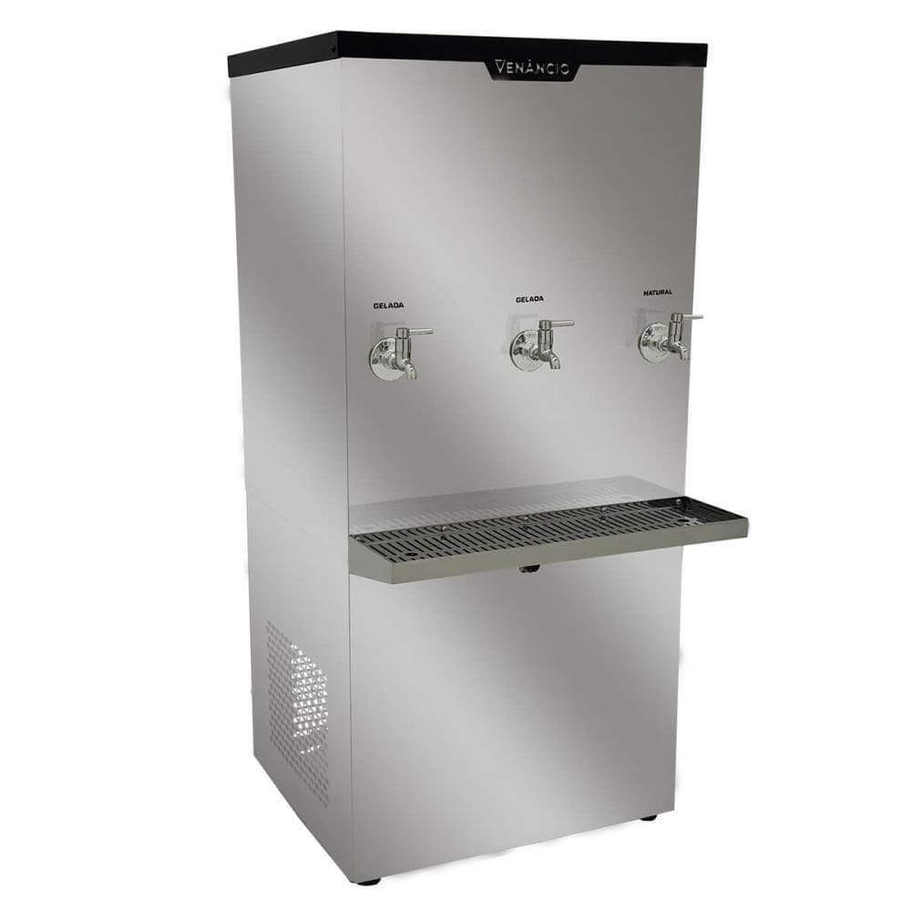 Bebedouro Industrial Refrigerado Venâncio Bi100 Inox 100 Litros 220V 60hz 3 Torneiras Geladas 50612