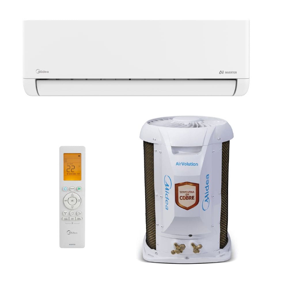 Ar Condicionado Split Hi Wall Midea Airvolution Lite Inverter 9.000 Btus Frio 220v R32