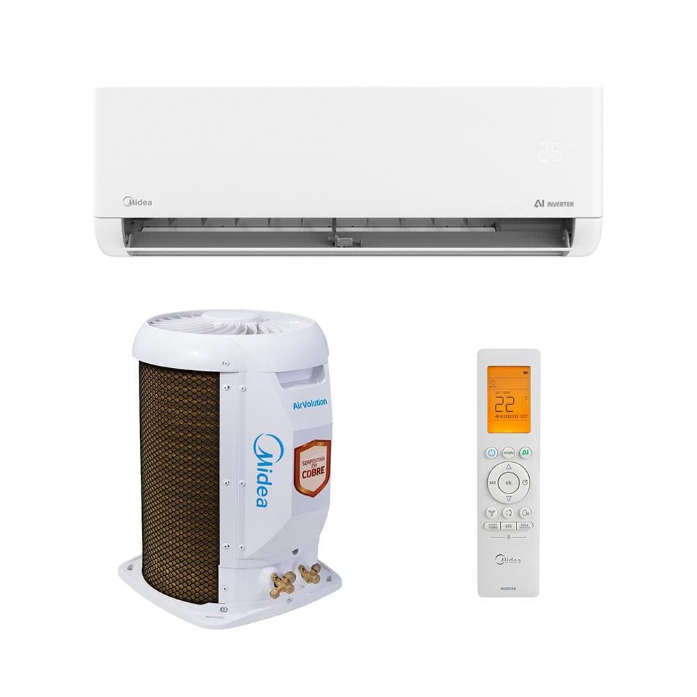 Ar Condicionado Inverter Midea AI AirVolution 12000 Btus Frio 220V Wi-Fi