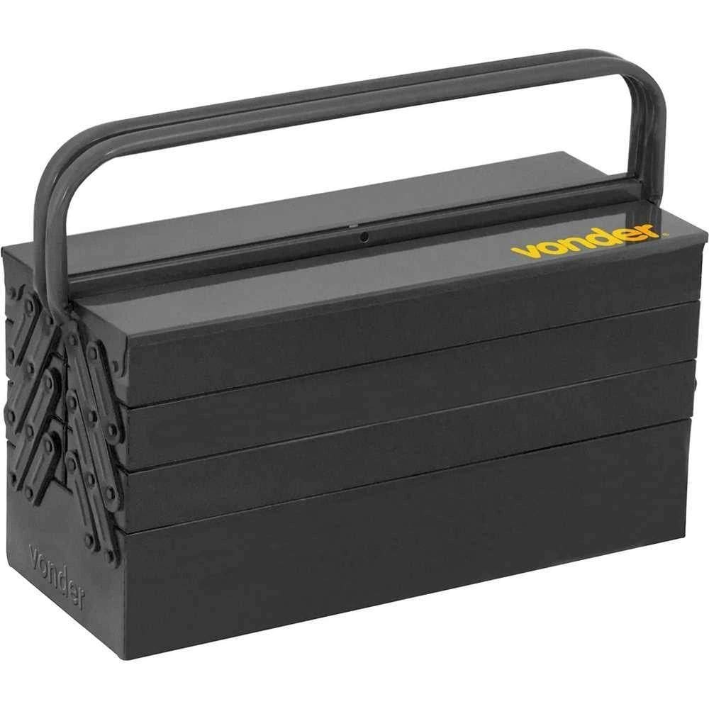 Caixa Metálica Sanfonada Para Ferramentas, Com 7 Gavetas, 50,0 Cm X 19,0 Cm X 24,0 Cm, Vonder