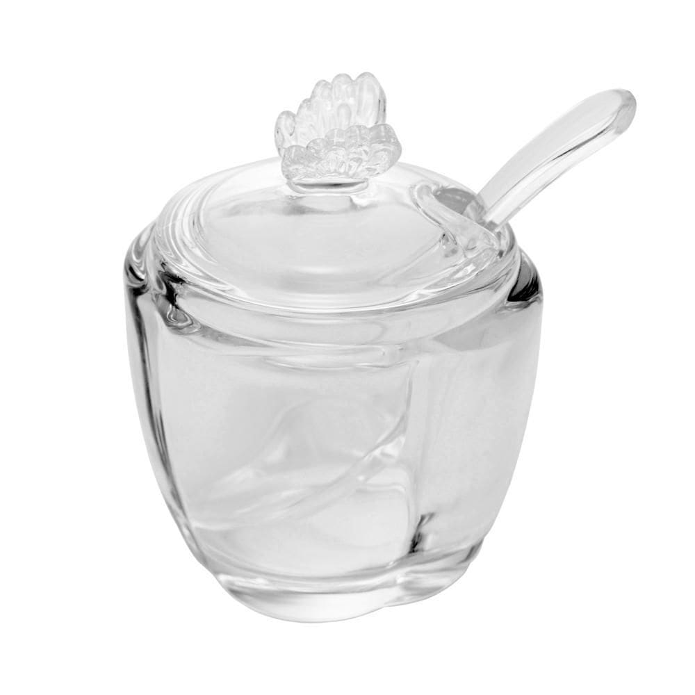 Açucareiro com Colher Butterfly 130ml Cristal - Wolff