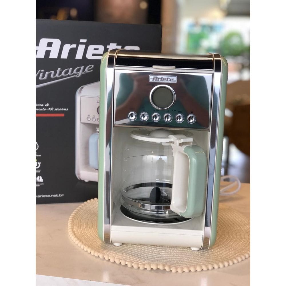 Maq Café Manual Vintage Verde 127V