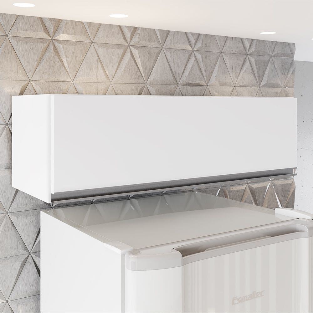 Armário Aéreo Geladeira Fiorella 1 Porta Basculante Branco Maderatto Móveis