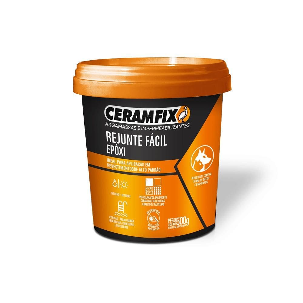 Rejunte Ceramfix Epoxi 0,500 Kg Preto 603805