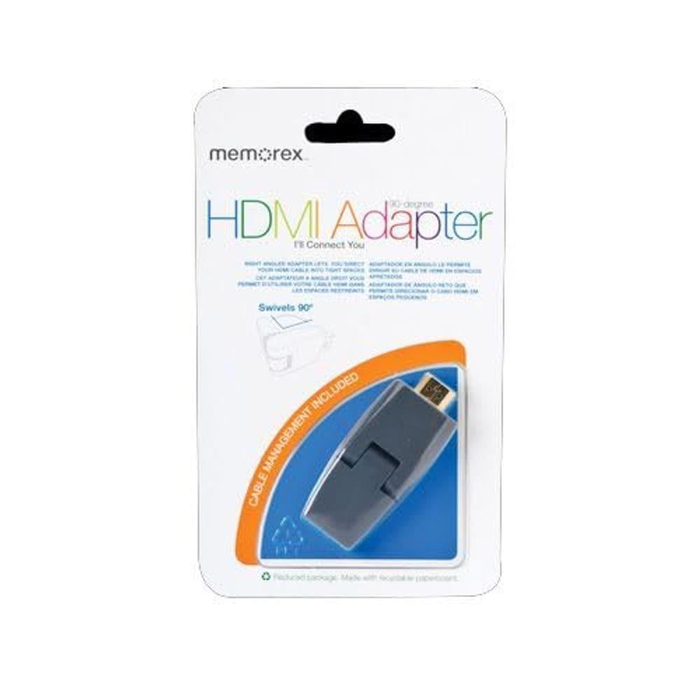 Adaptador HDMI Giratório 90 Graus Memorex com Conectores Banhados a Ouro 24K