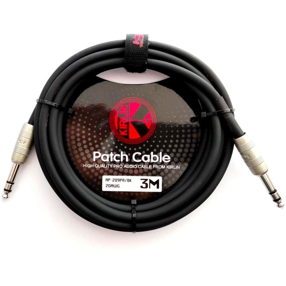 Cabo de conexão Ortola AP-209pr-3m 20AWG macho/macho 1/4 preto