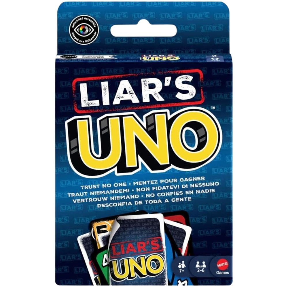 Jogo de Cartas Uno Liars Trust No One JLH43 Mattel