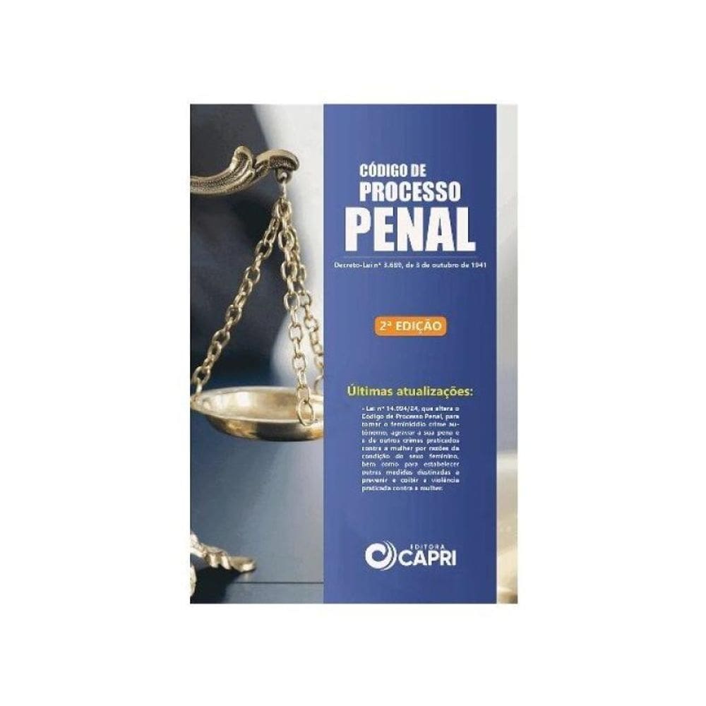 Código De Processo Penal - 2025