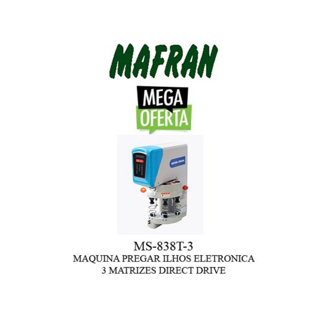 Máquina de Pregar Botão e Ilhós  com 3 matrizes- 220v