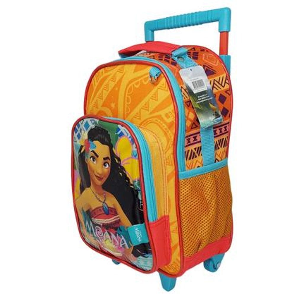 Mochila Escola Rodinha Pequena Princesa Moana - Chenson