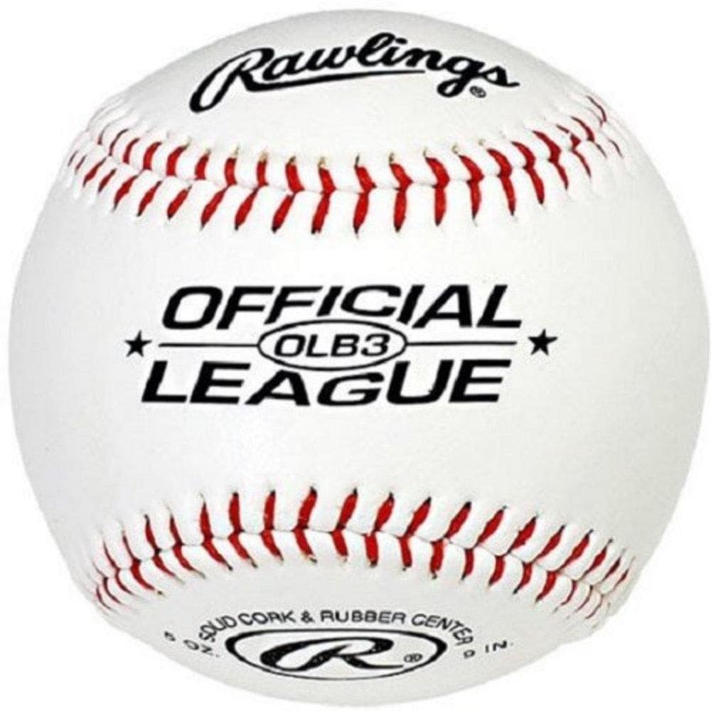 Bola de Beisebol Rawlings OLB3 com Capa Sintética Tamanho 9”