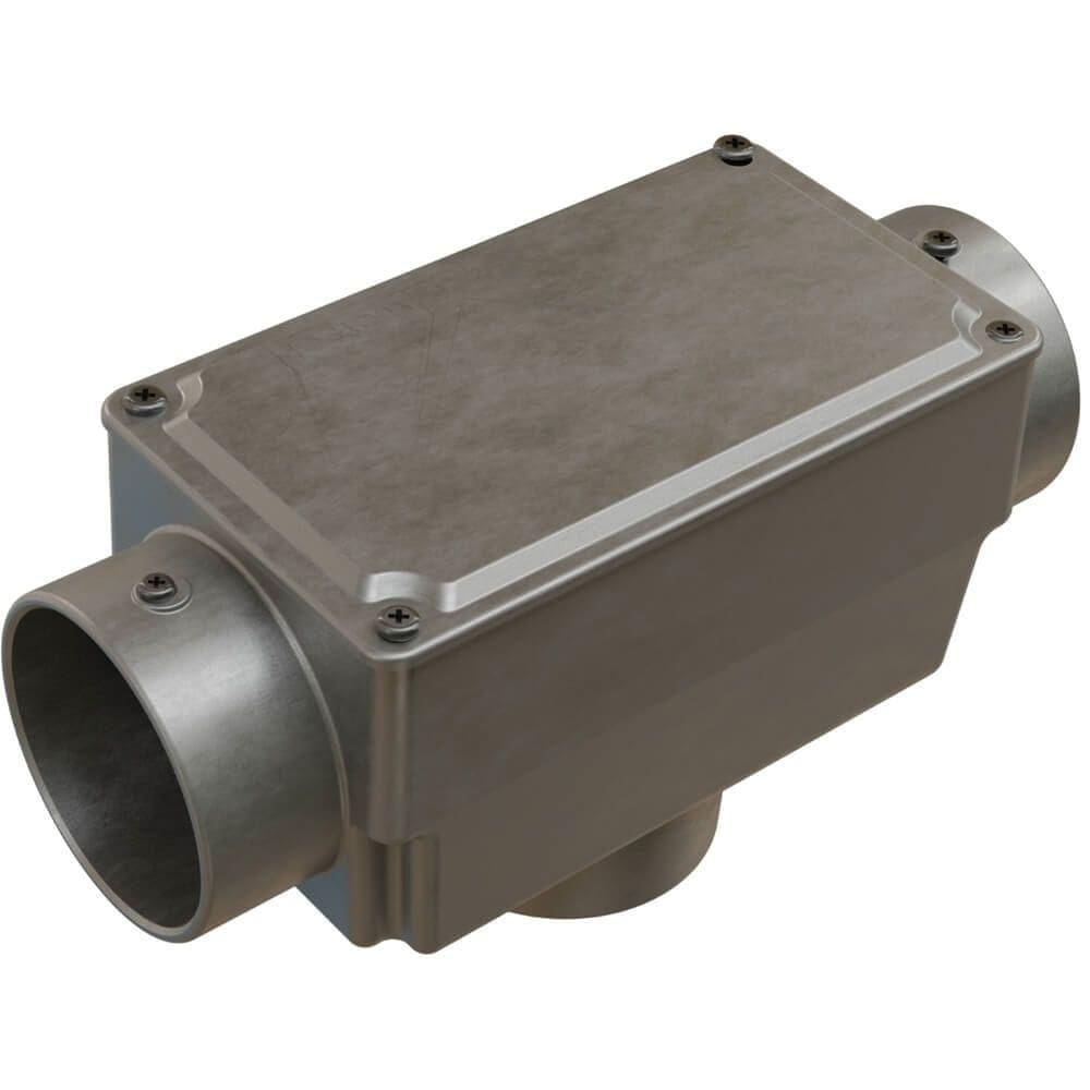 Caixa de Derivação Fixa Conduletzel Sem Pintura Tipo Tb de 1.1-4 com Tampa E012090055 Wetzel Cai