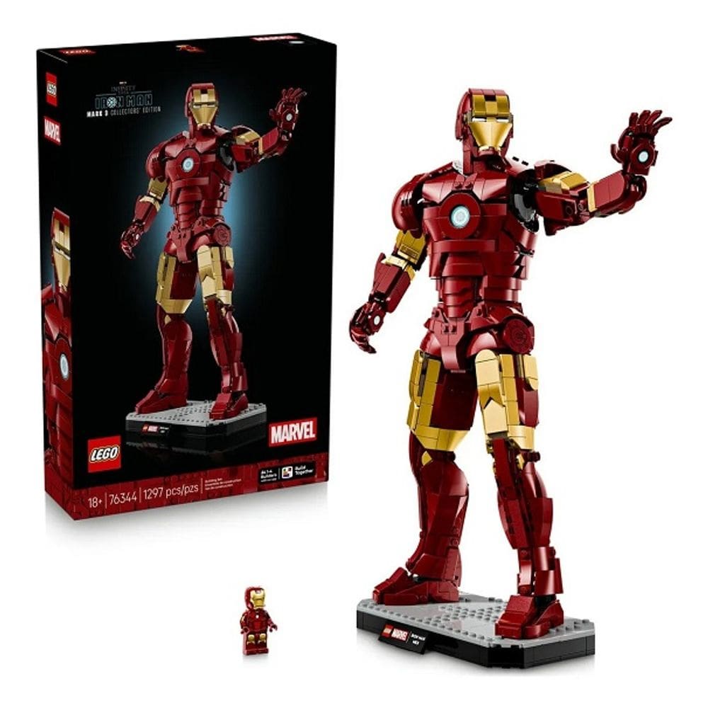 Lego 76344 Marvel Edição de Colecionador - Homem De Ferro Armadura Mark 3 - 38 Cm – 1297 peças