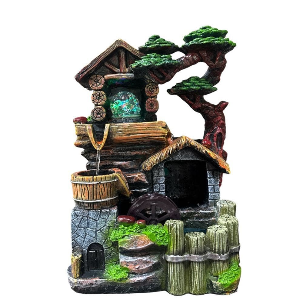 Fonte de Água na Serenidade da Paisagem