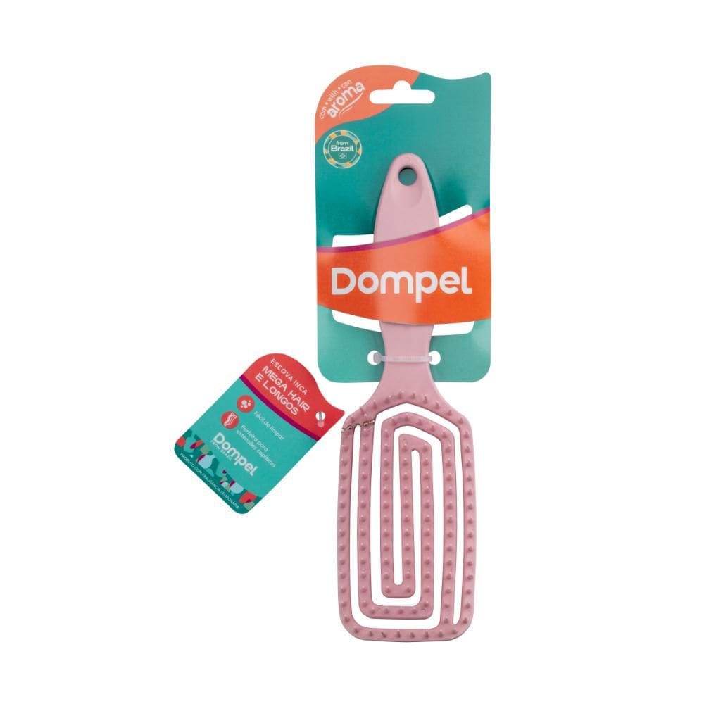 FULL | Dompel-F | 4019 ROSE GOLD | Escova Profissional para Extensões INCA Desembaraçadora Anti-Frizz Cor Rose Gold