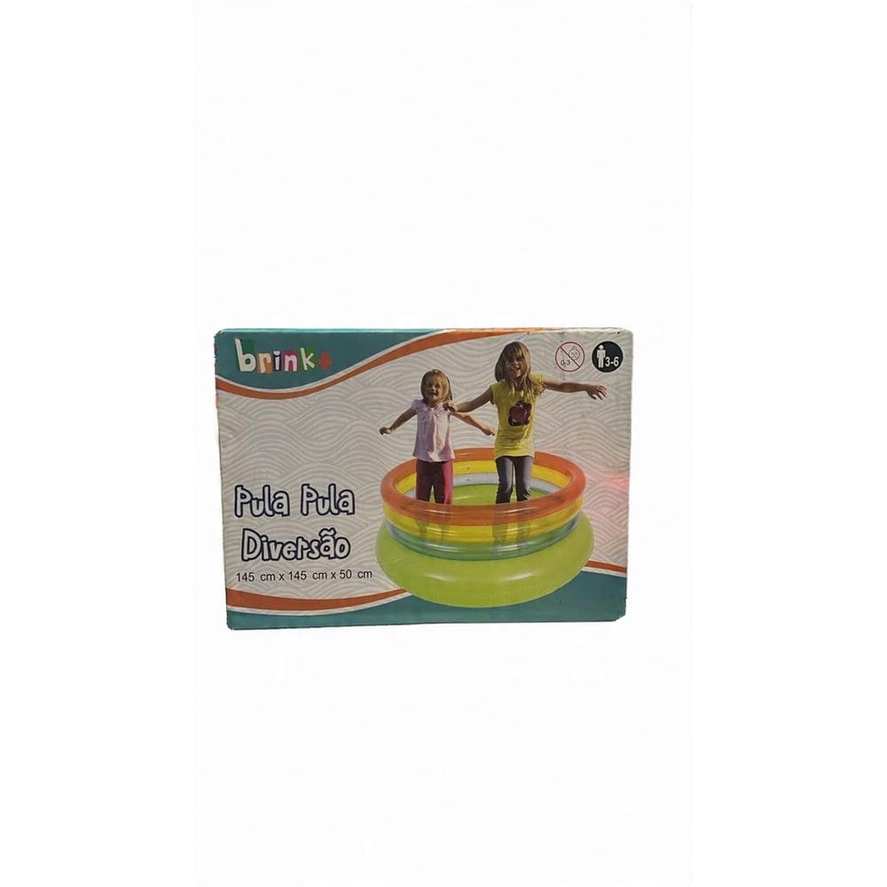 Pula Pula Inflável Diversão Colorido Jilong Brink Trampolim