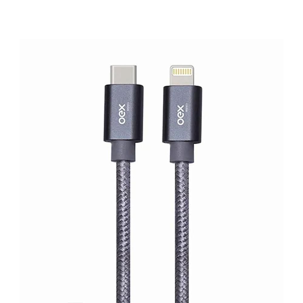 Cabo Duo Tipo C e Lightning Trançado 1,5 Mt CE201 Oex