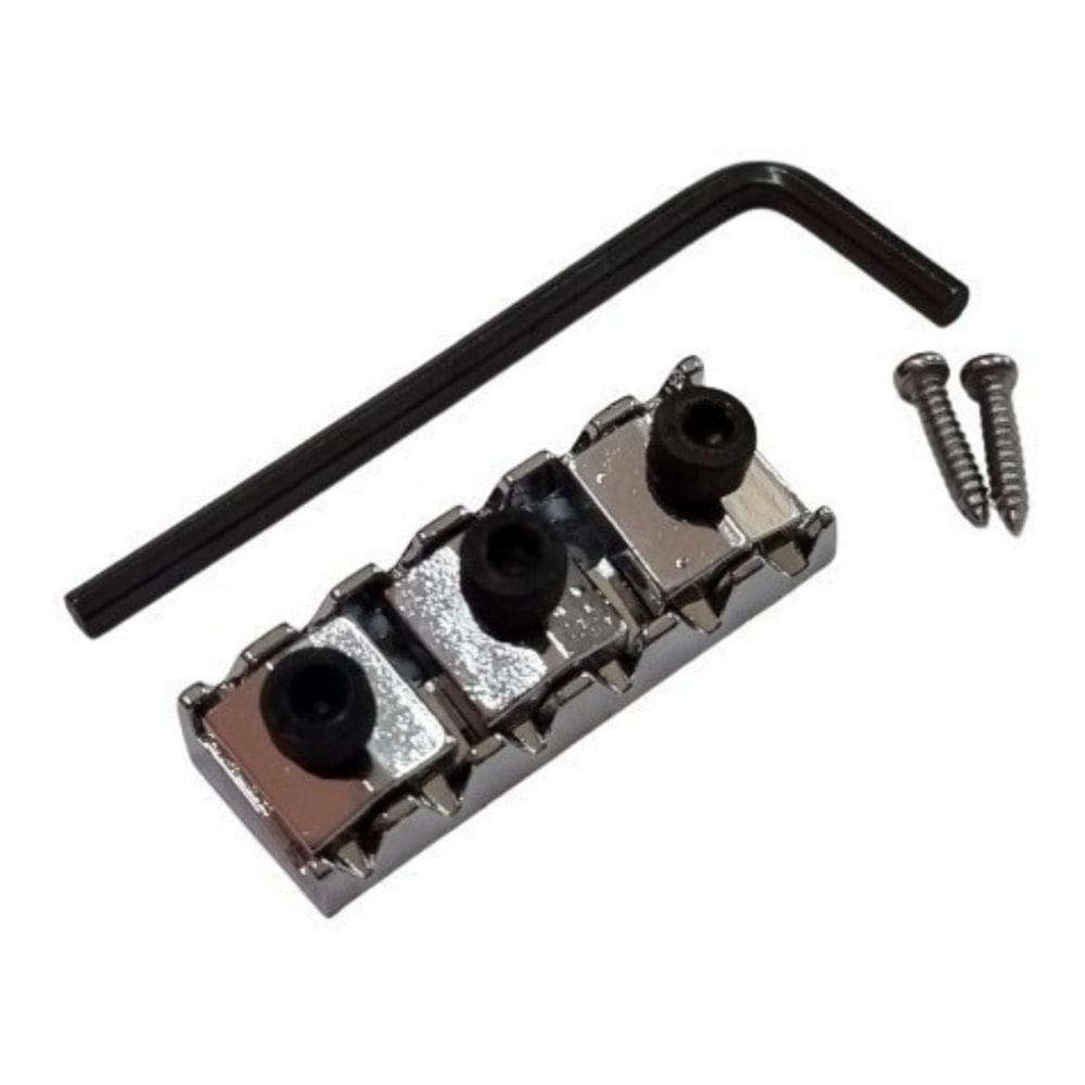 Nut Guitarra Com Trava Floyd Rose Cromada 42Mm X 15,5Mm