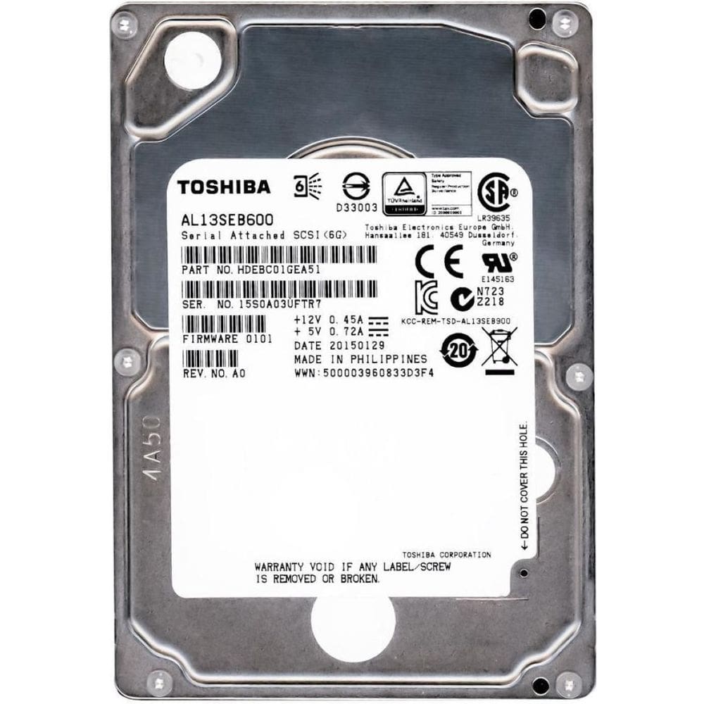 Hd Sas Toshiba 600gb 10k 2.5 - 1 Ano