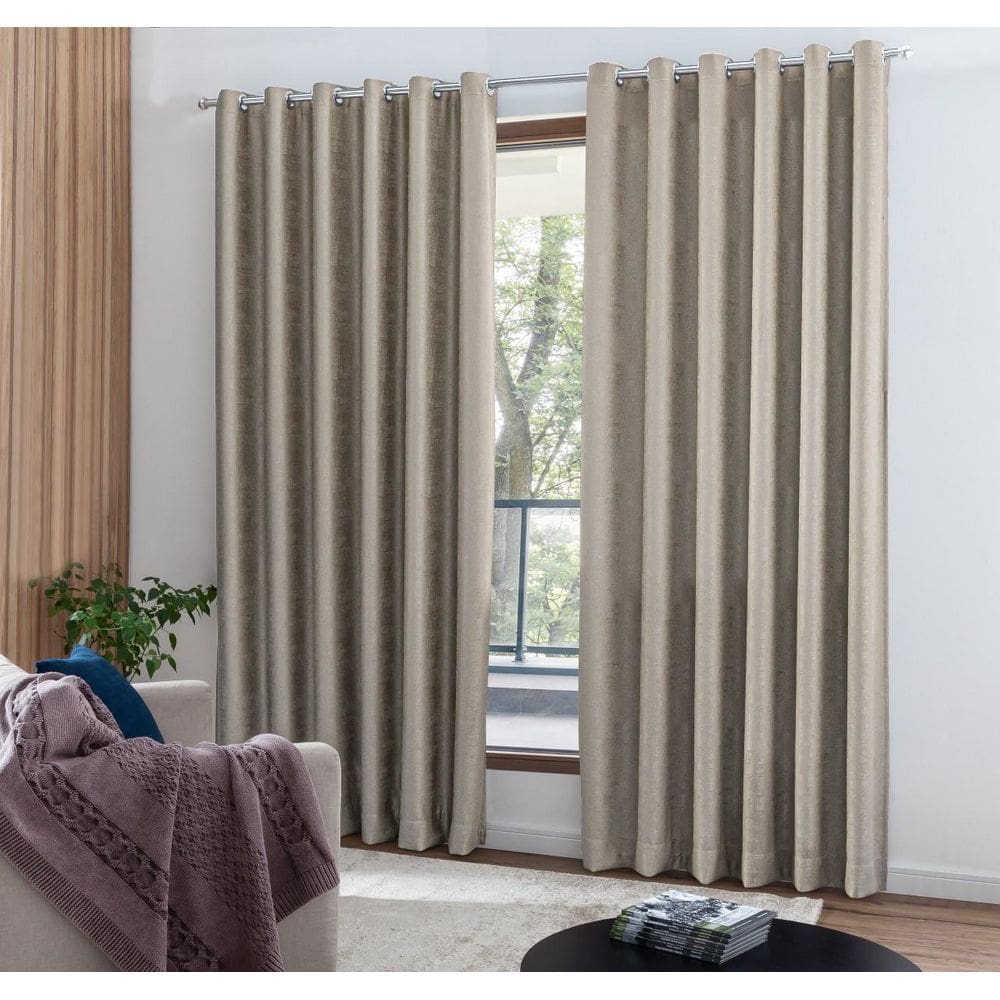 Cortina Sala Semi Blackout Cinza Queimado 4,00X2,50 Sultan