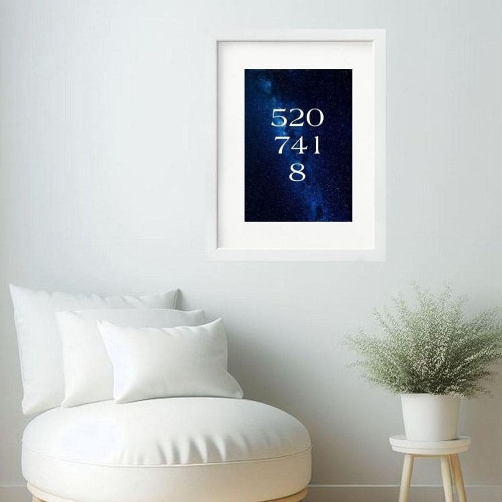 Quadro Código Do Dinheiro Grabovoi- 60X48Cm