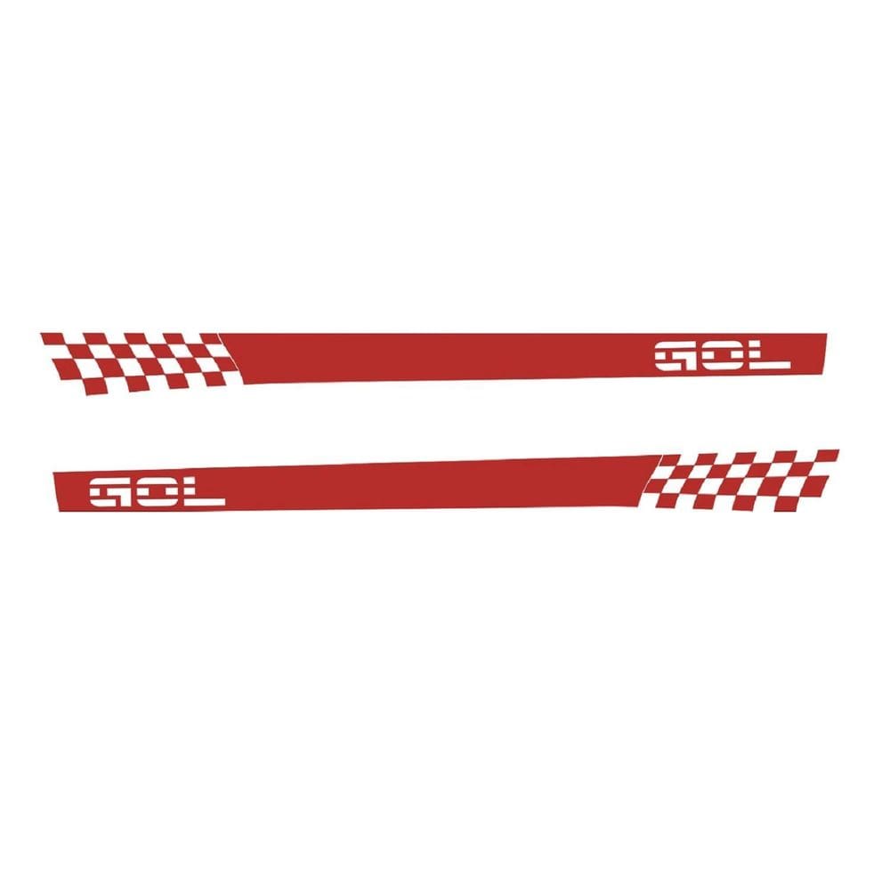 Adesivo Gol G3 G4 Bolinha 2 Portas Wg1 Faixa Lateral Fita