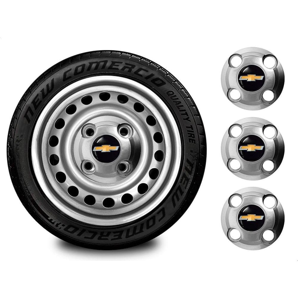 Jogo Centro De Roda De Ferro Miolo Cobalt Gm Chevrolet