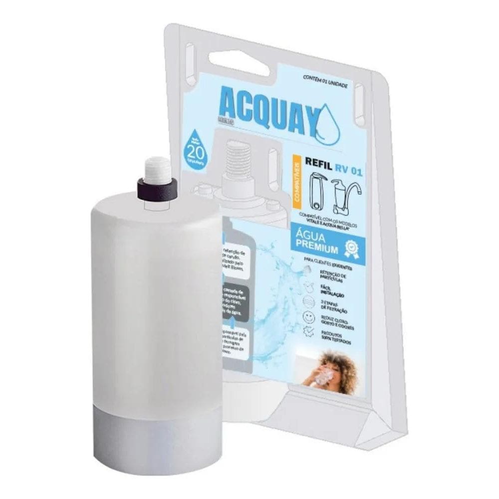 Refil Acquay Rv01: Água Pura Para Lorenzetti Bella/Vitale