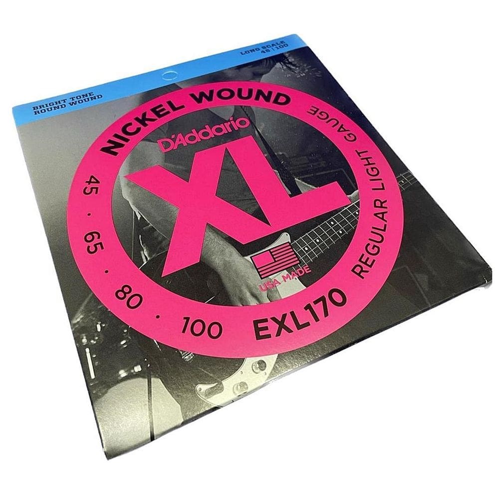Encordoamento Baixo 4 Cordas 45-100 Nickel Exl170 D`Addario