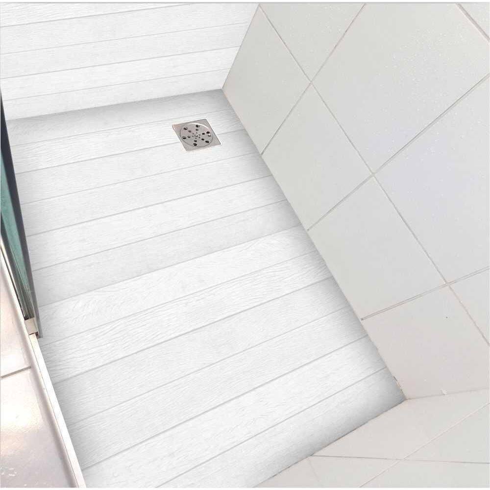 Adesivo Piso Box Madeira Branca Antiderrapante