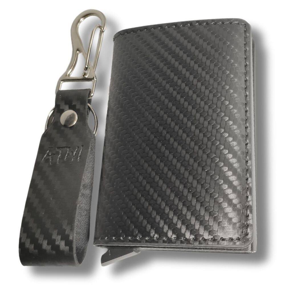 Kit 1 Carteira Rfid 1 Chaveiro Tuatara