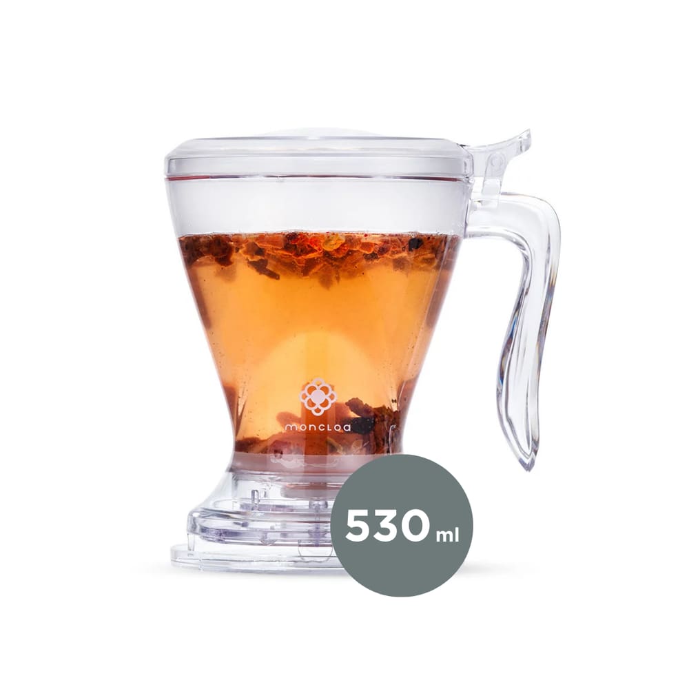 Copo Preparador Infusor De Chá Momentea Cup Moncloa  530ml - Transparente