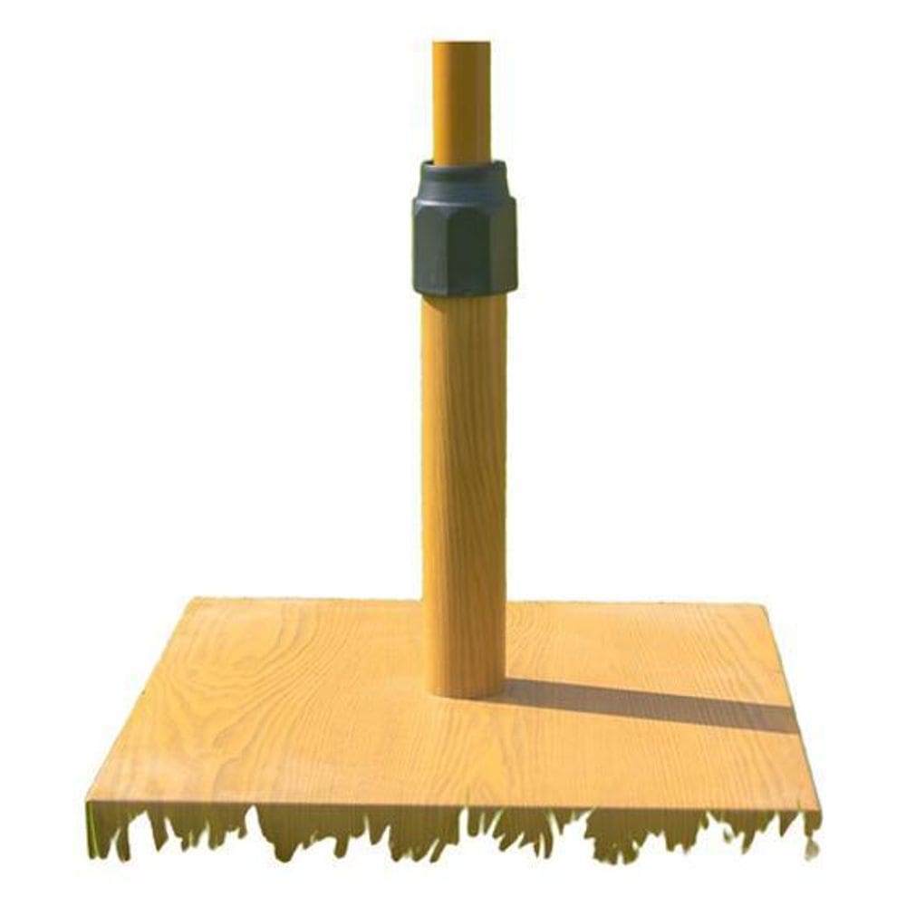 Base Para Ombrelone De Concreto Com Efeito Madeira