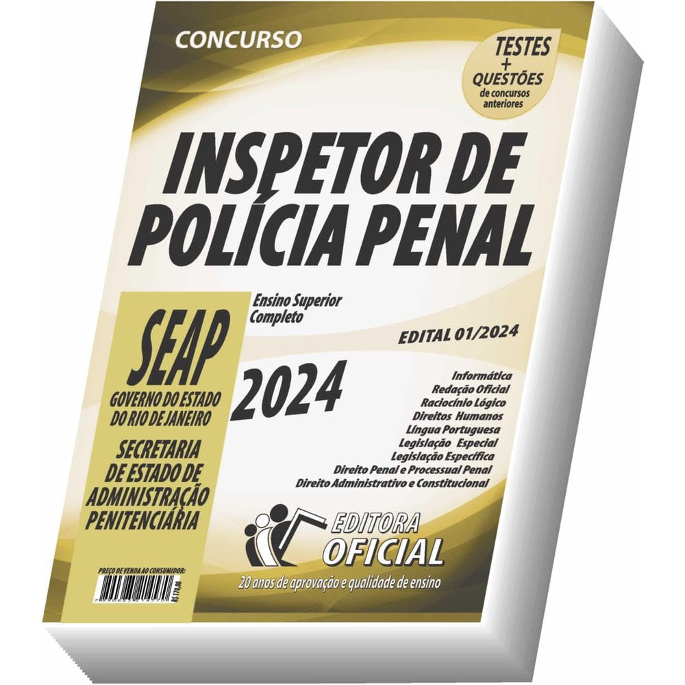 Apostila Seap Rj Inspetor De Polícia Penal Apostila Completa