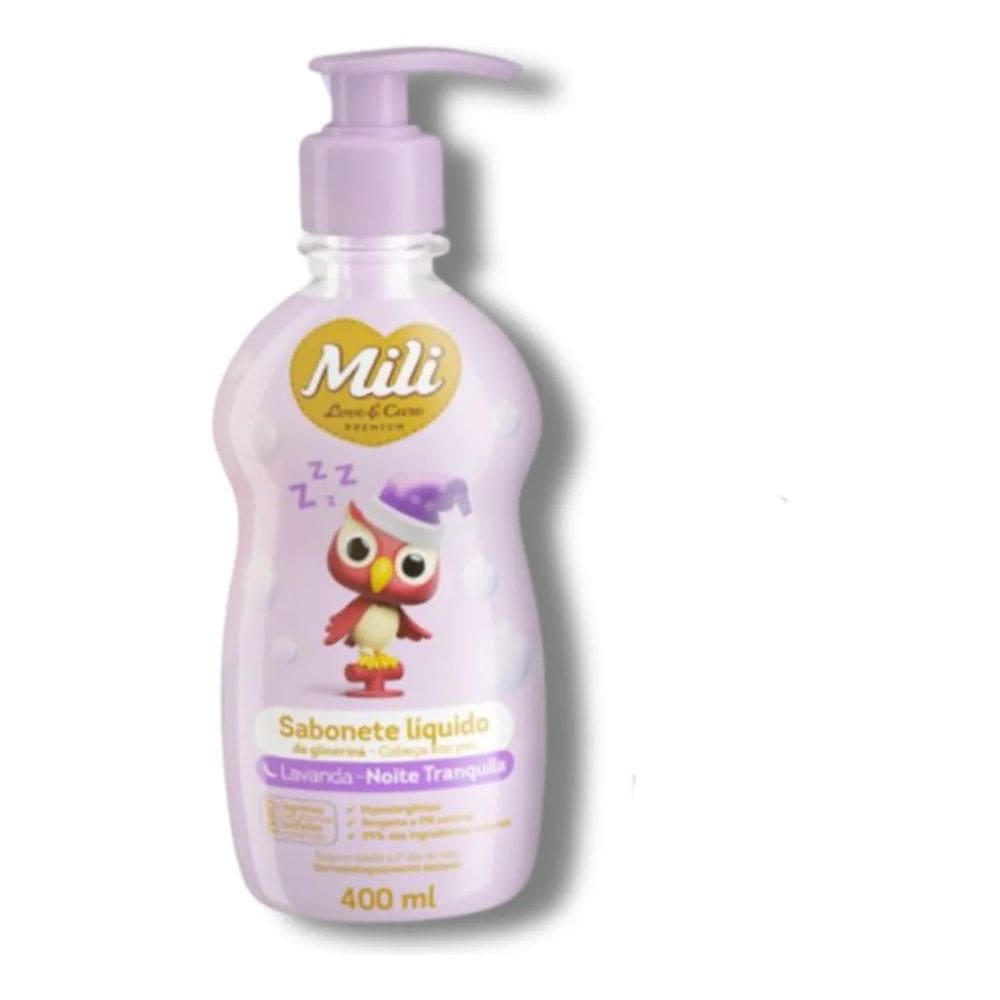 Sabonete Liquido Glicerina Mili Love & Care Lavanda 400Ml