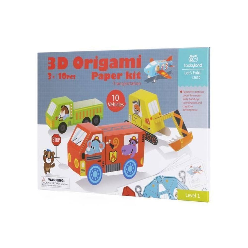 Brinquedo Didático Origami 3D Transportes 10 Peças Lt030