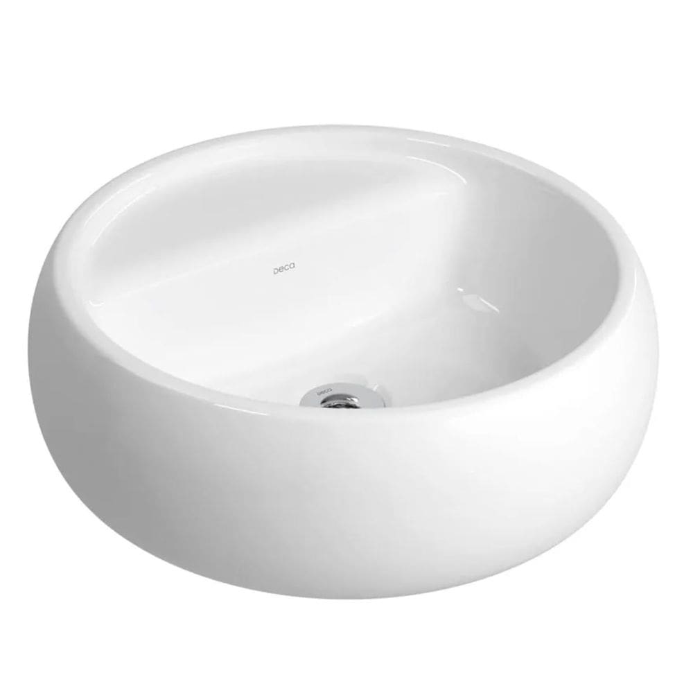 Cuba Redonda de Apoio 40cm com Deck Branco - L.12040.M.BD.17 - DECA