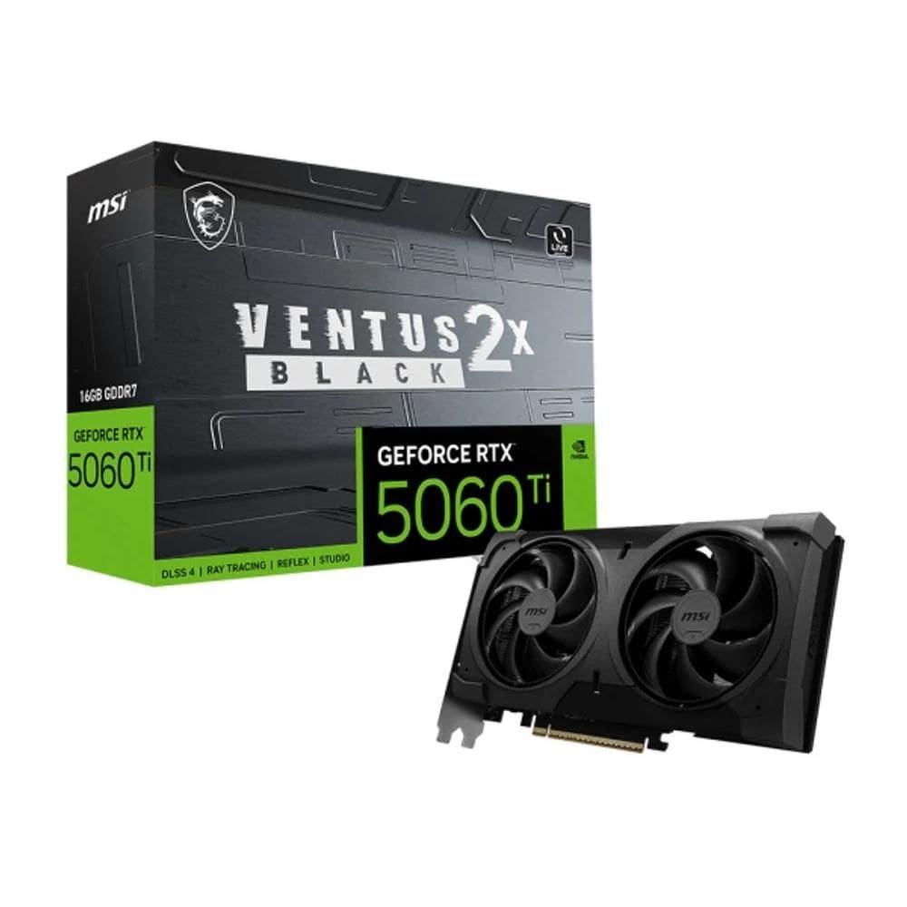 Placa de Vídeo MSI Geforce RTX 5060 Ti Ventus 2X Black Plus