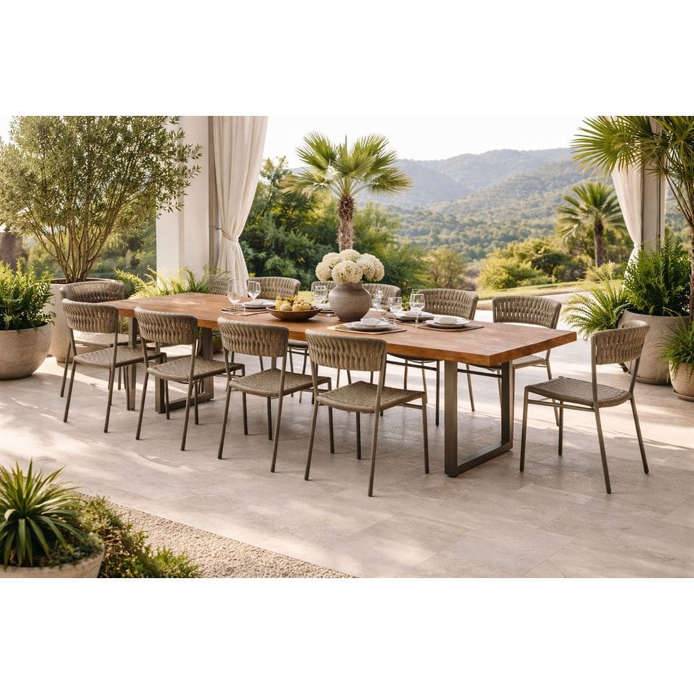 Conjunto Externo 10 lugares trico náutico Gardem Metal Art