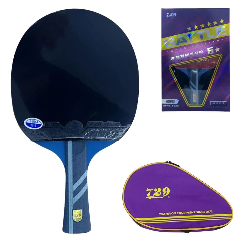 Raquete Ping Pong 6 Estrelas Tenis De Mesa Profissional Equilibrada Confortavel Versatil Esporte Recreacao