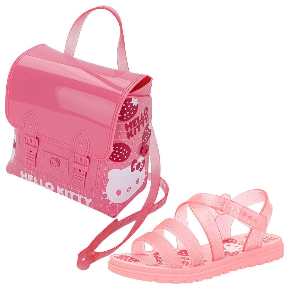 Kit Sandália Infantil Hello Kitty Sweet + Mochila Grendene Kids 23431
