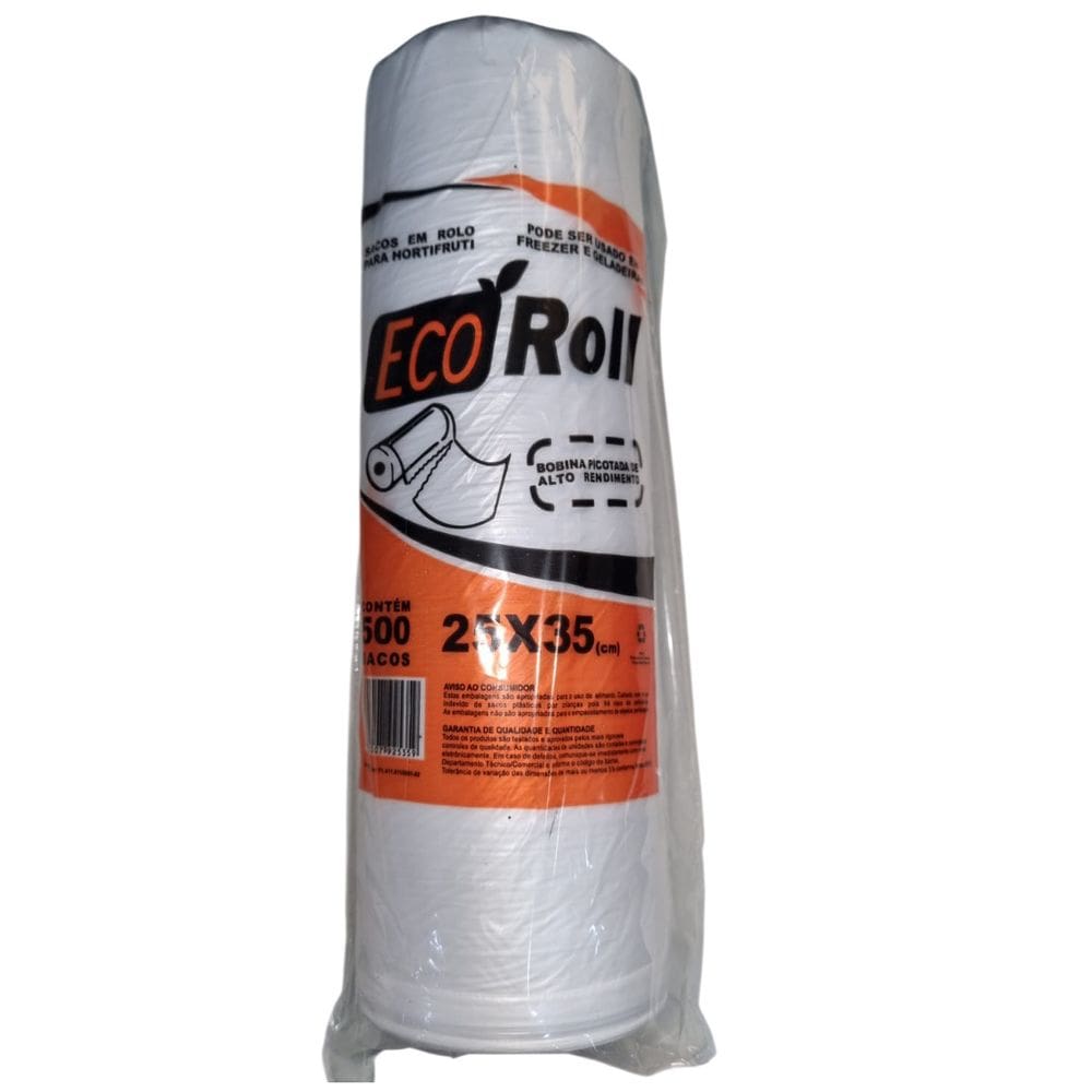 Bobina Saco Plastico Picotada 25x35 Alto Rendimento 24 Bobin