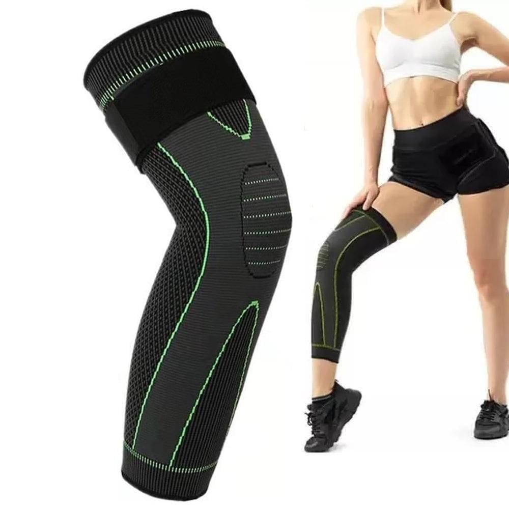 Joelheira De Compressao Meia Termica 3/4 Esporte Corrida Tensor Perna Coxa Panturrilha Articulada Circulacao