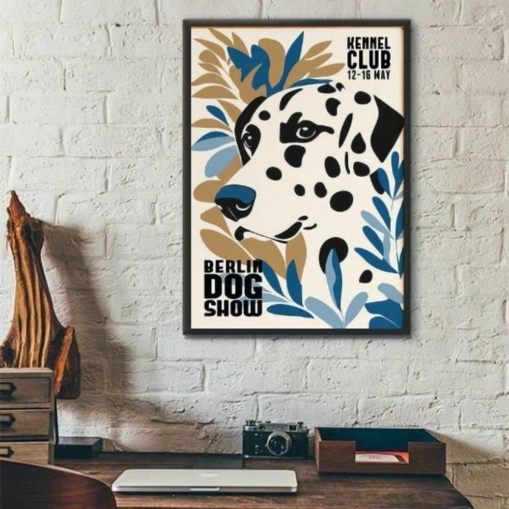 Quadro Dálmata - Berlin Dog Show Poster 24X18Cm