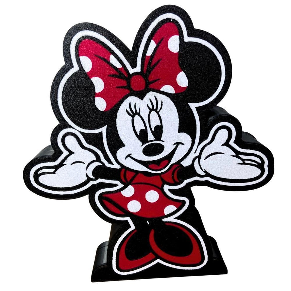 Luminária Abajur De Led 3D Minnie Decoração