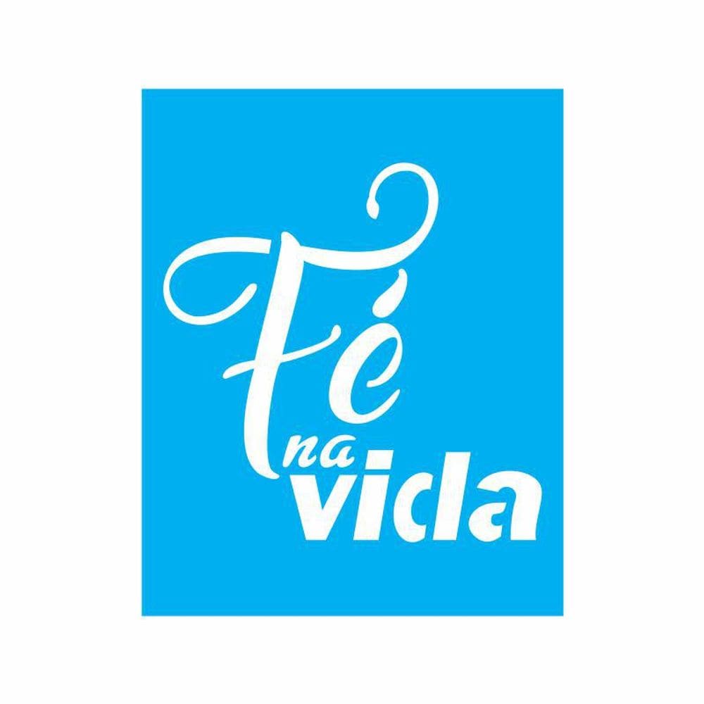 Stencil Tamako Fé Na Vida - 20X25Cm - Ref 9104